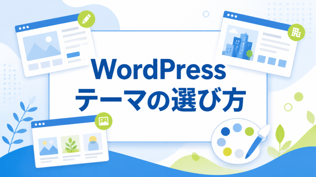 WordPressテーマの選び方を解説するアイキャッチ