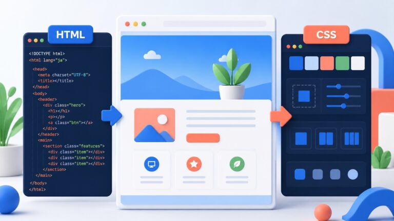 HTML・CSS入門｜初心者が最初のWebページを作る手順を解説