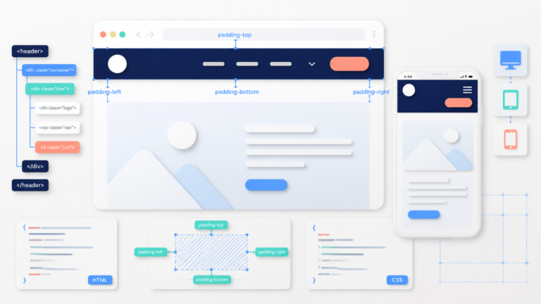 HTML・CSSでヘッダーを作る方法｜レスポンシブ対応を初心者向けに解説