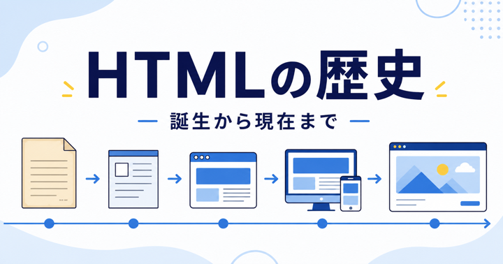 HTMLの歴史を初心者向けに解説｜誕生からHTML5・現在の標準まで