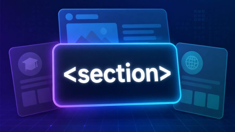 HTMLのsection要素とは？divとの違いと使い方を初心者向けに解説