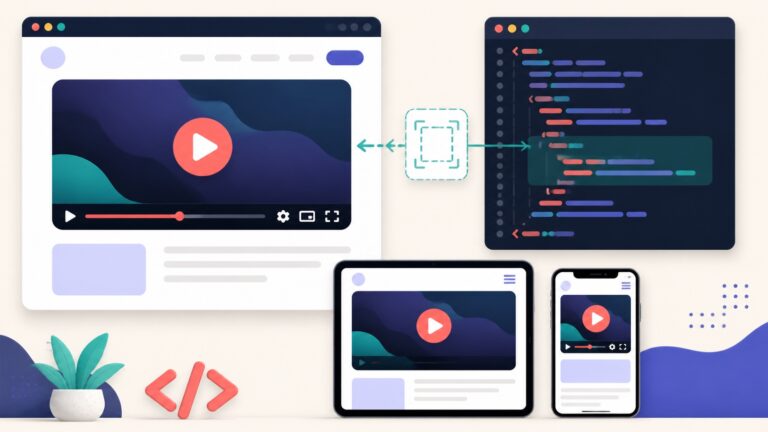 HTMLにYouTube動画を埋め込む方法｜レスポンシブ対応とiframe設定を初心者向けに解説