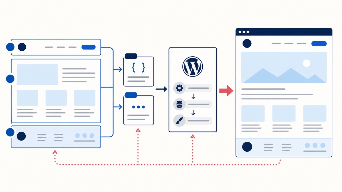 ヘッダー、本文、フッター、CSS、JavaScriptを組み合わせてページを作る流れ
